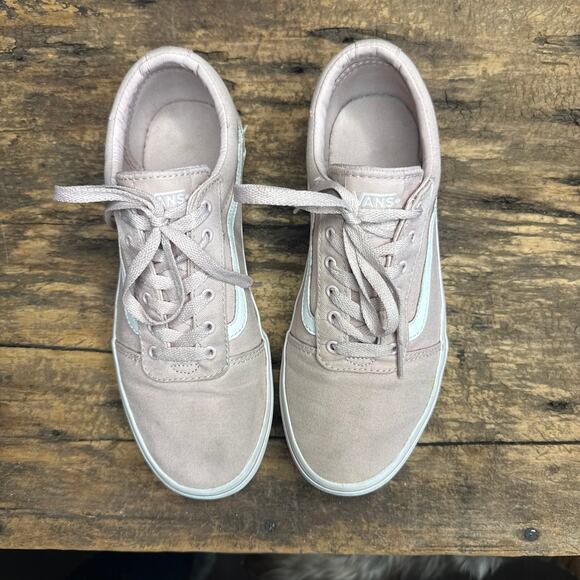 Vans Old Skool Pink Canvas Lace Up Sneakers Women’s 6 EU 38 Classic Skate Shoes - Picture 2 of 7